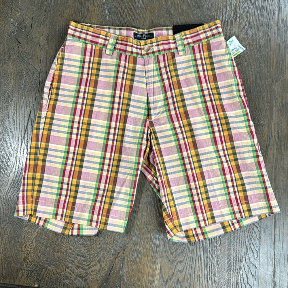 NWT ALAN FLUSSER GOLF™️ Men's Size 30W Vintage Flat Front Bermuda Golf Shorts